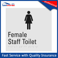 High Quality Male / Female Plastic Braille Toilet Sign Plate